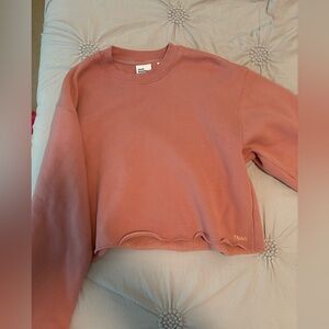 Aritzia TNA Sweatfleece in Soft Pink